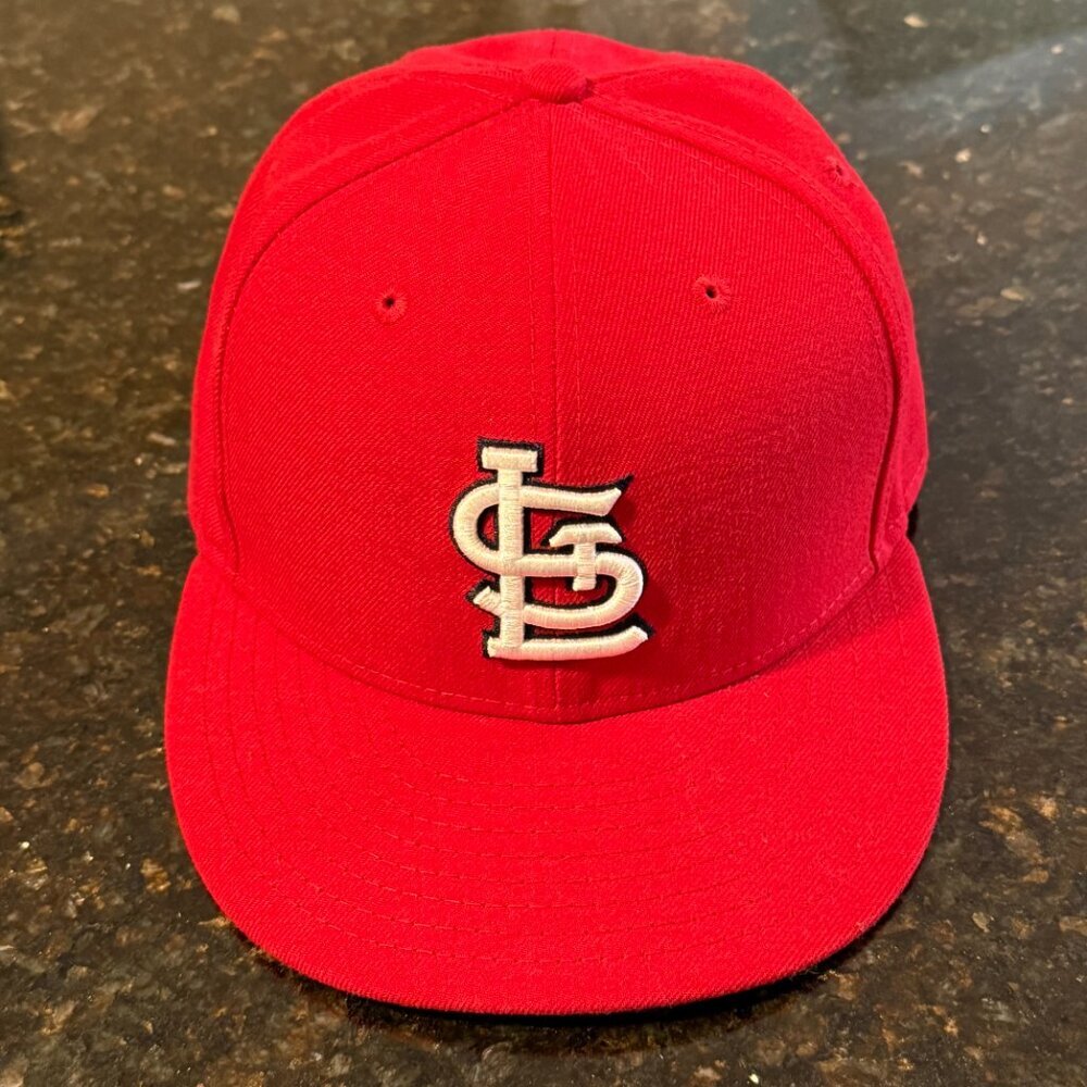 St Louis Cardinals On Field Fitted Baseball Cap Hat New Era 59Fifty Size 7 1/4